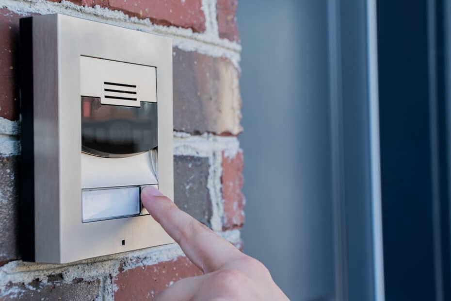 Keyword used: Smart Home Security

Description: A person using a smart home security system presses a button on a doorbell.