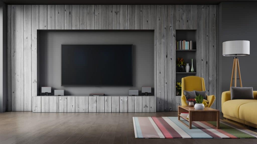 TV in modern living room